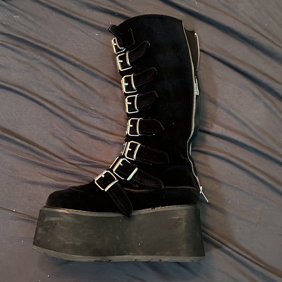 Demonia Damned Boots size 8 - Burning Man Boots - Picture 2 of 2